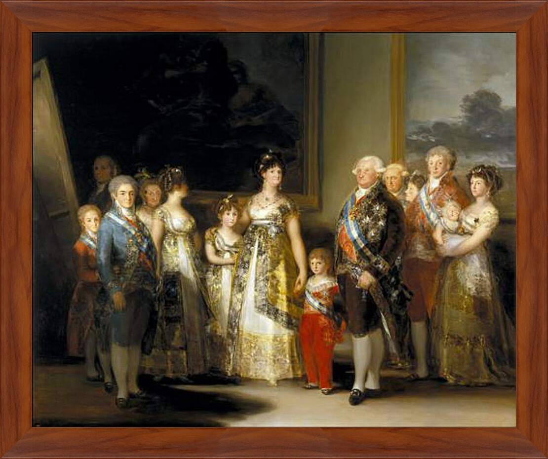 Картина в раме - The Family of Carlos IV. Франсиско Гойя