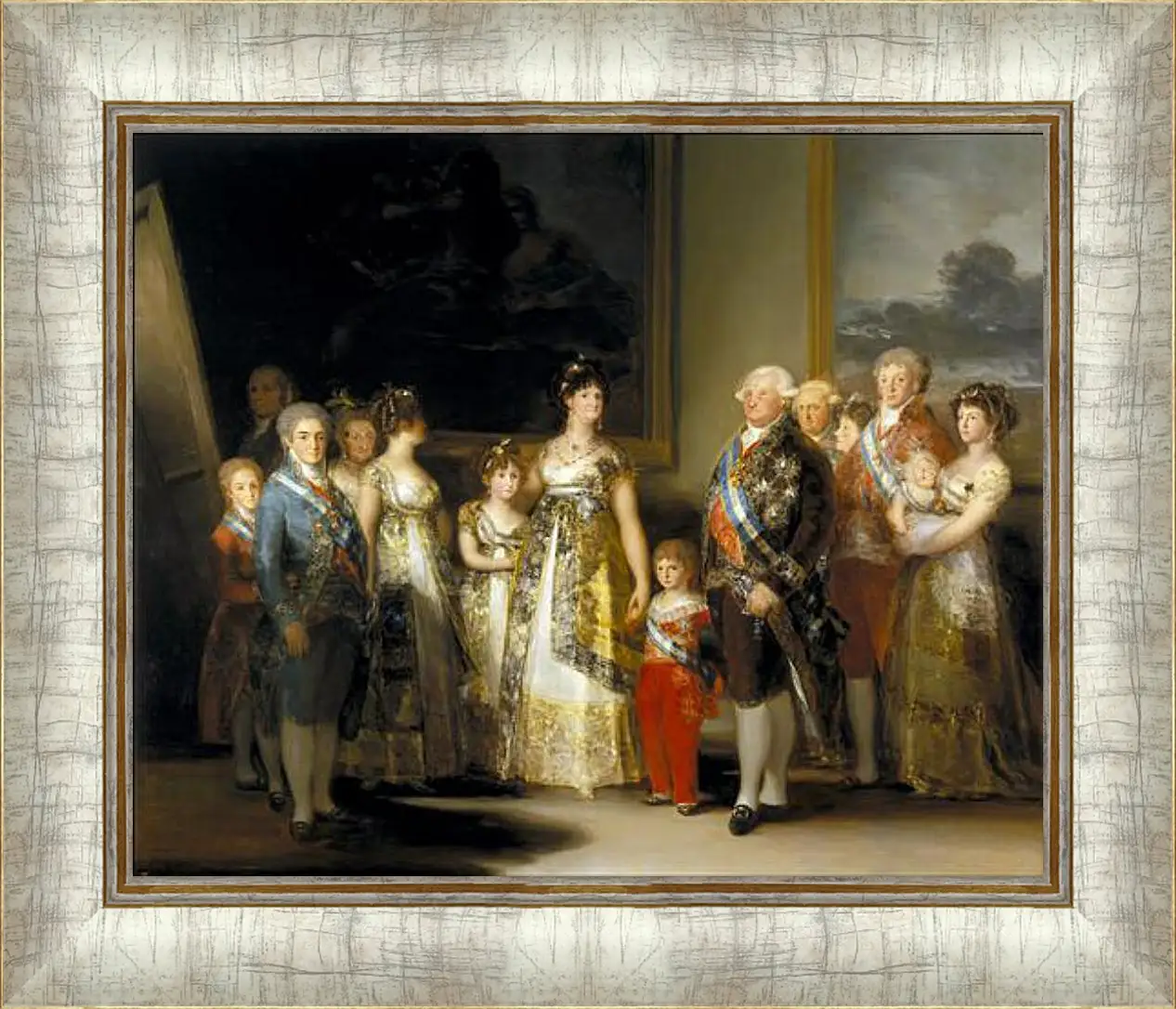 Картина в раме - The Family of Carlos IV. Франсиско Гойя