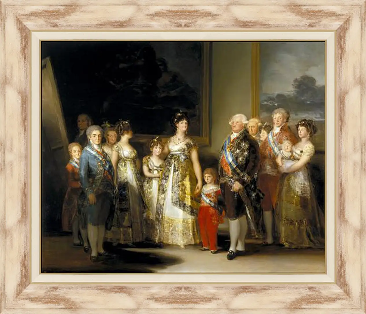 Картина в раме - The Family of Carlos IV. Франсиско Гойя