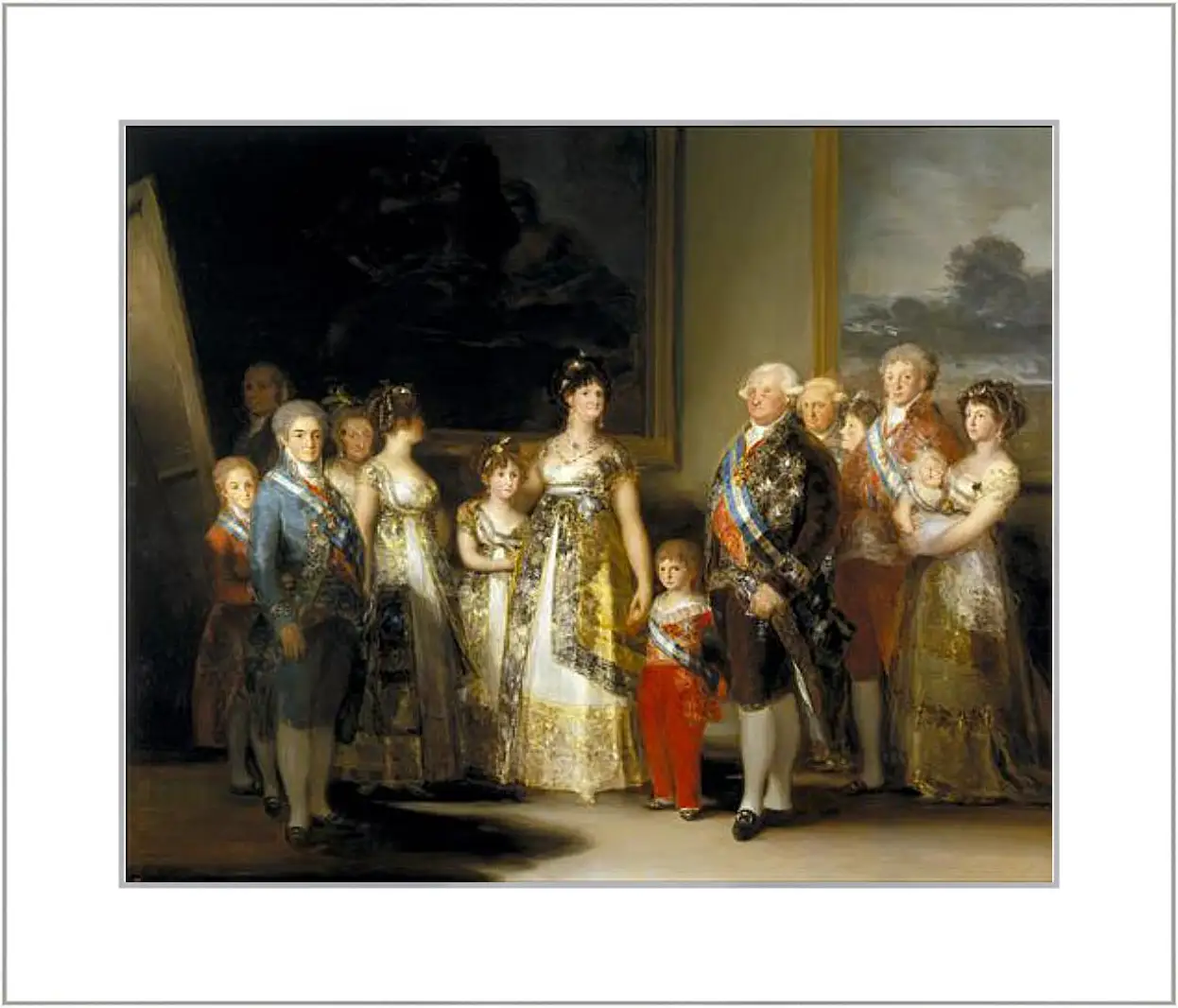 Картина в раме - The Family of Carlos IV. Франсиско Гойя