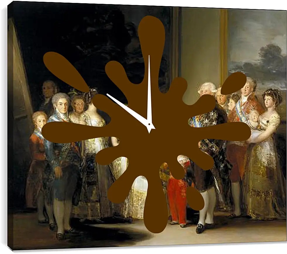 Часы картина - The Family of Carlos IV. Франсиско Гойя