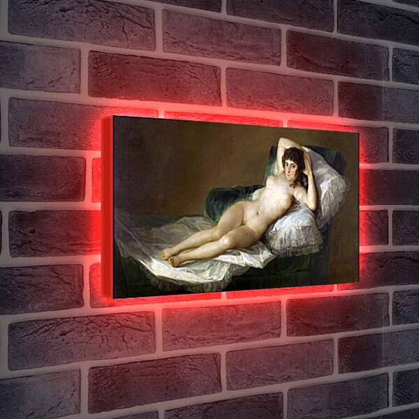 Лайтбокс световая панель - The Nude Maja. Франсиско Гойя