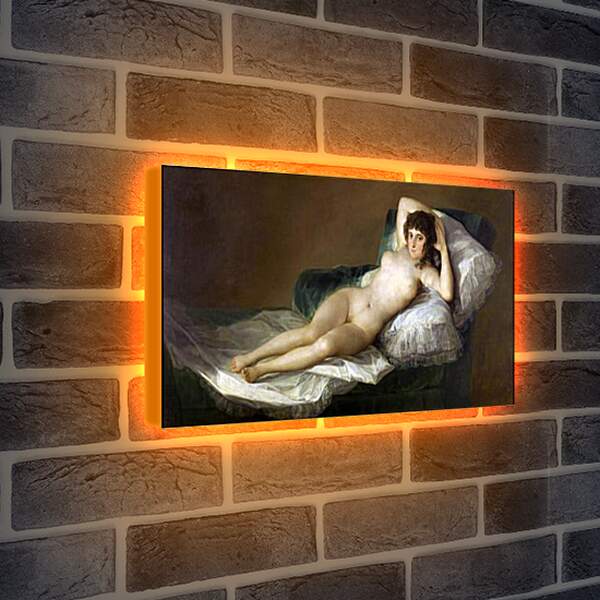 Лайтбокс световая панель - The Nude Maja. Франсиско Гойя