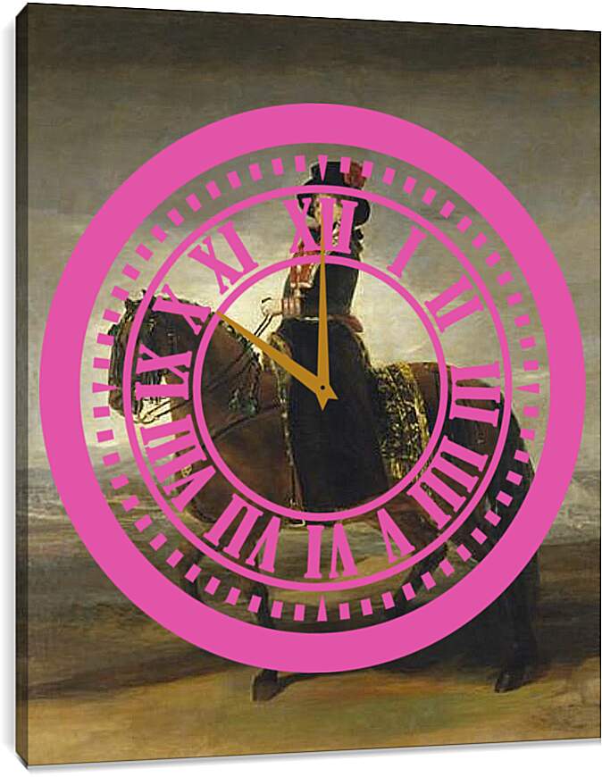 Часы картина - Queen Maria Luisa on Horseback. Франсиско Гойя