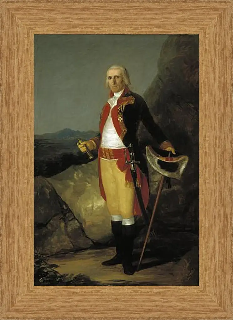 Картина в раме - General Jose de Jovellanos. Франсиско Гойя