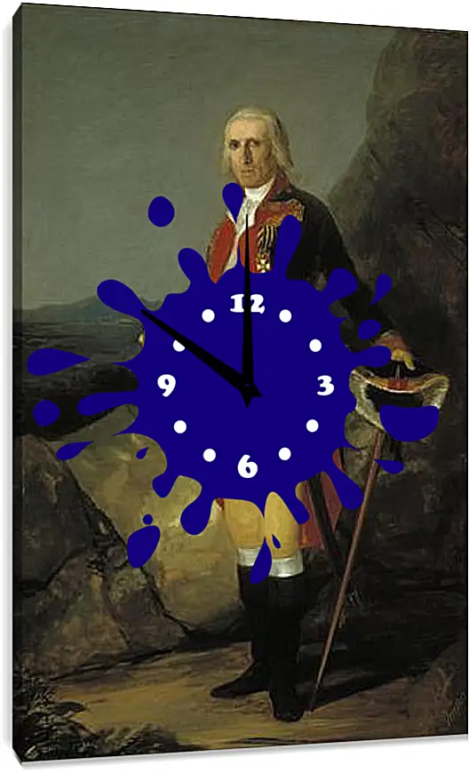 Часы картина - General Jose de Jovellanos. Франсиско Гойя