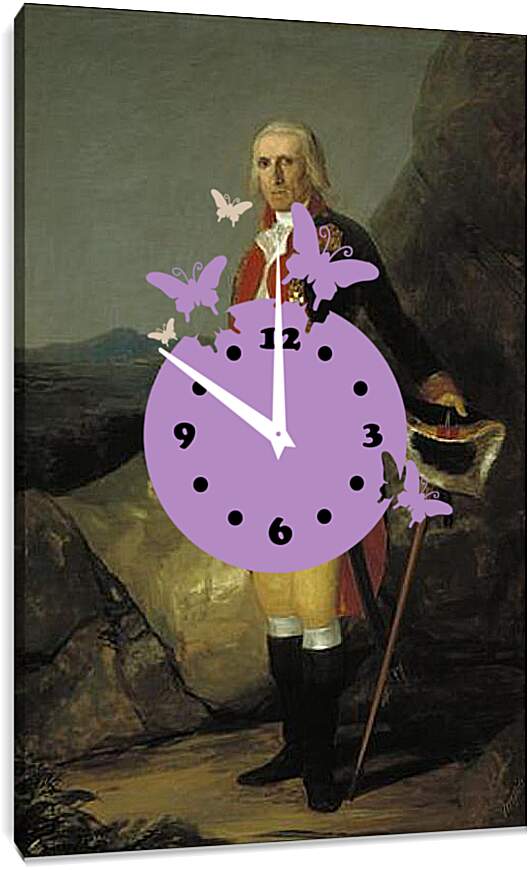 Часы картина - General Jose de Jovellanos. Франсиско Гойя