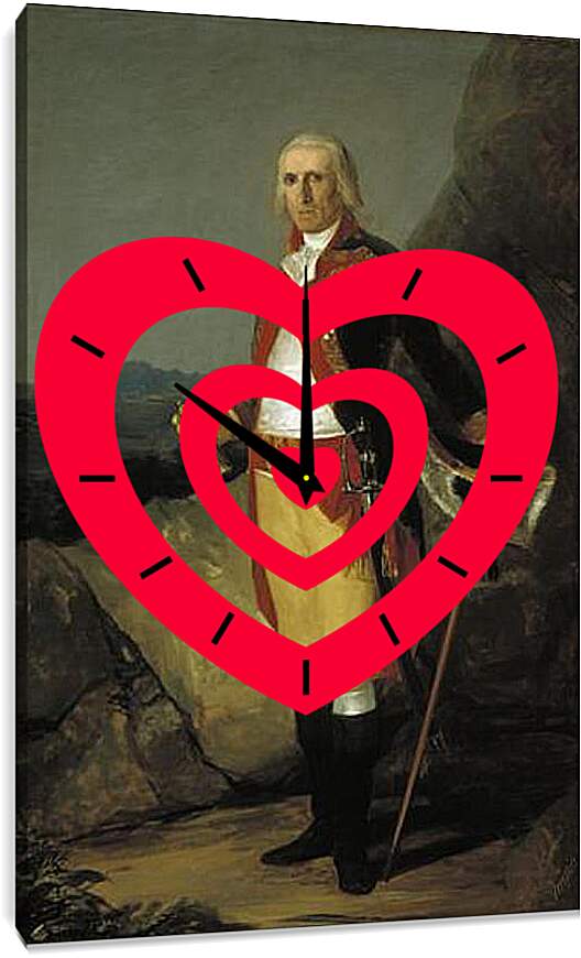 Часы картина - General Jose de Jovellanos. Франсиско Гойя