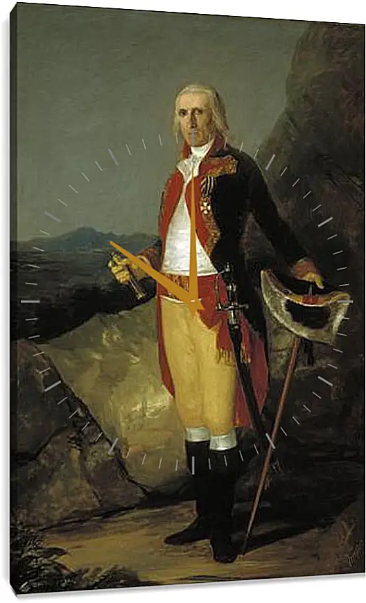Часы картина - General Jose de Jovellanos. Франсиско Гойя
