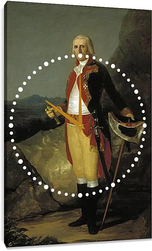 Часы картина - General Jose de Jovellanos. Франсиско Гойя