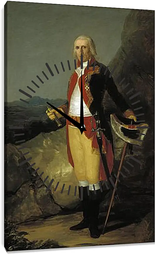 Часы картина - General Jose de Jovellanos. Франсиско Гойя