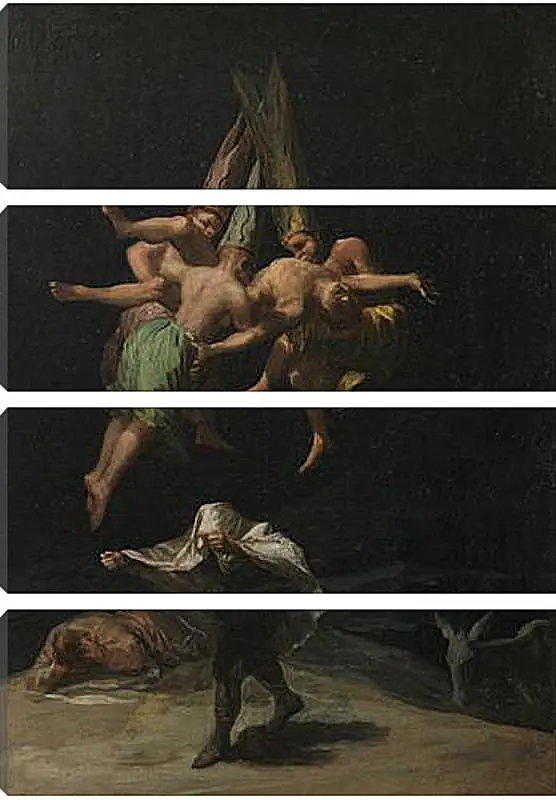 Модульная картина - The Witches Flinght. Франсиско Гойя