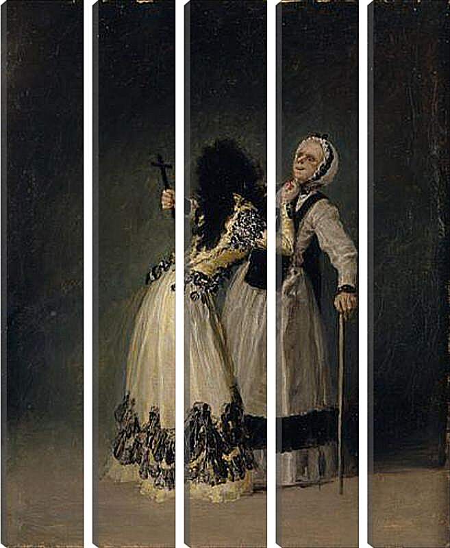 Модульная картина - The Duchess of Alba and her Duenna. Франсиско Гойя