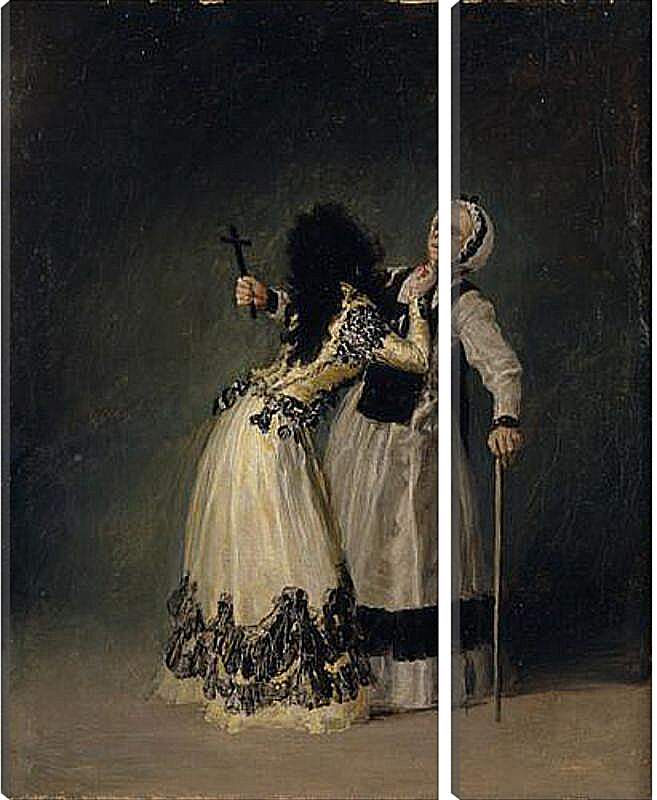 Модульная картина - The Duchess of Alba and her Duenna. Франсиско Гойя