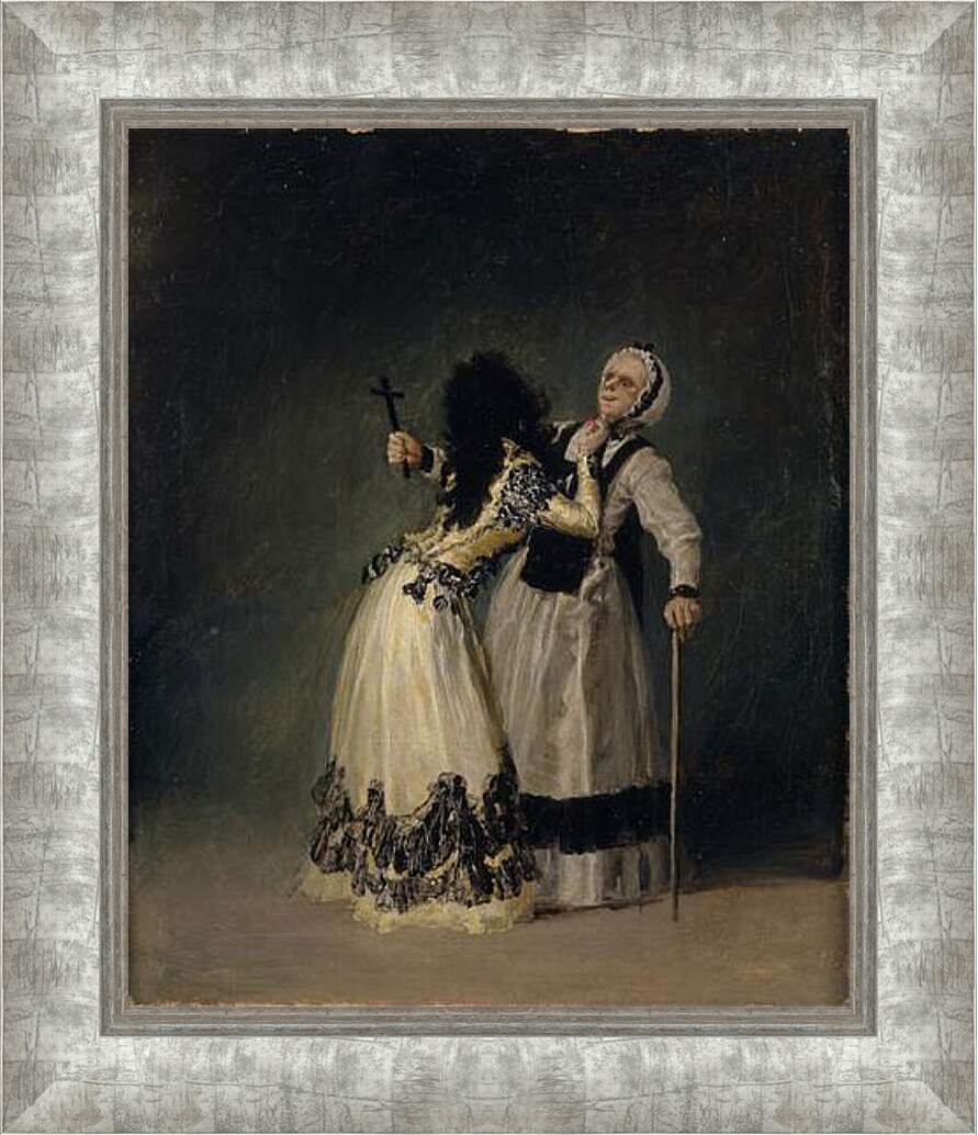 Картина в раме - The Duchess of Alba and her Duenna. Франсиско Гойя