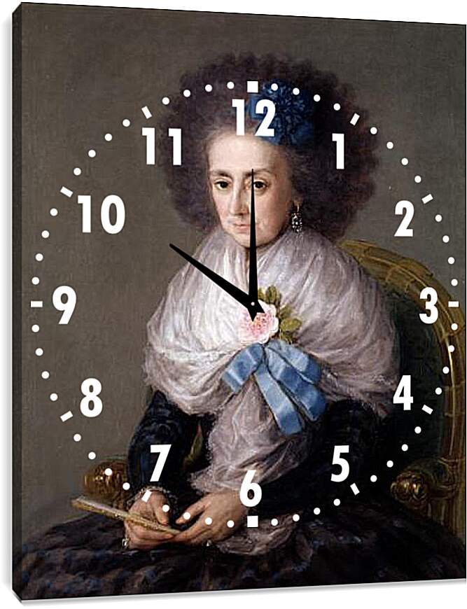 Часы картина - Maria Antonia Gonzaga. Франсиско Гойя