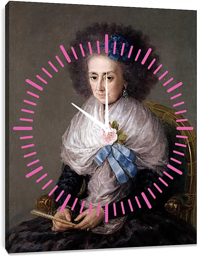 Часы картина - Maria Antonia Gonzaga. Франсиско Гойя