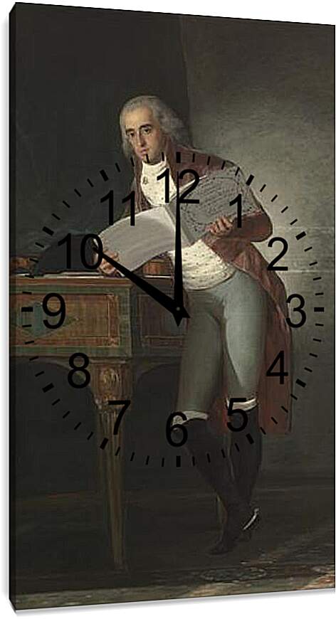 Часы картина - Jose Alvarez de Toledo. Франсиско Гойя