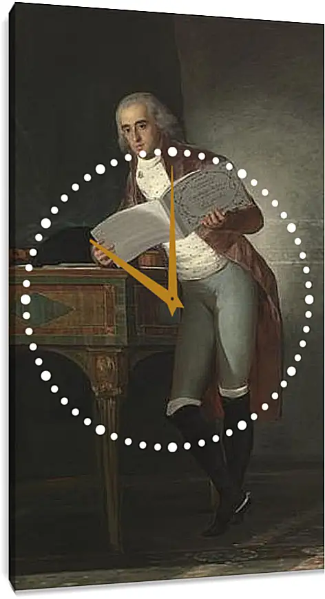 Часы картина - Jose Alvarez de Toledo. Франсиско Гойя