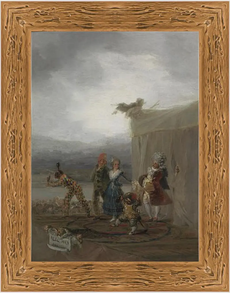 Картина в раме - Strolling Players. Франсиско Гойя