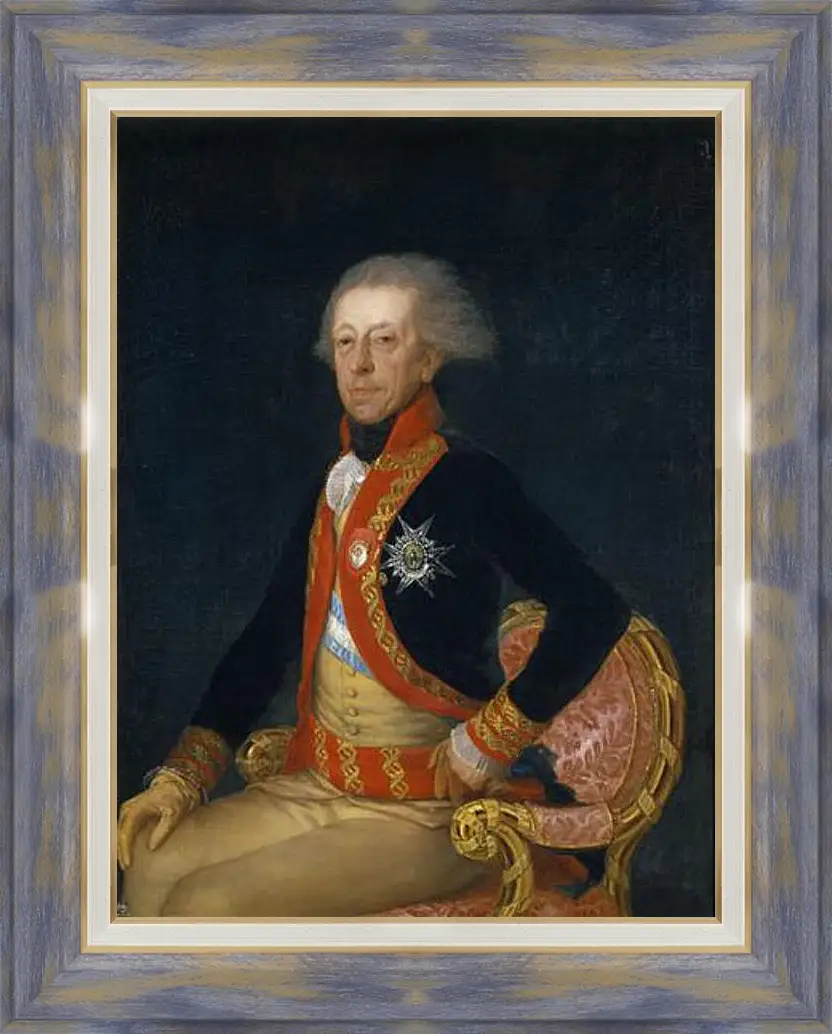 Картина в раме - Generqal Antonio Ricardos. Франсиско Гойя