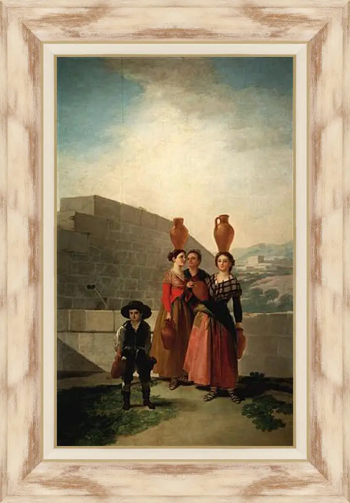 Картина в раме - Young Women with Pitchers. Франсиско Гойя
