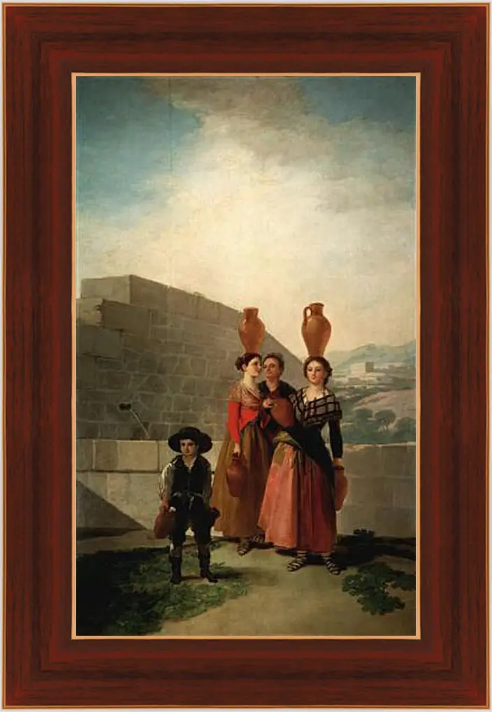 Картина в раме - Young Women with Pitchers. Франсиско Гойя