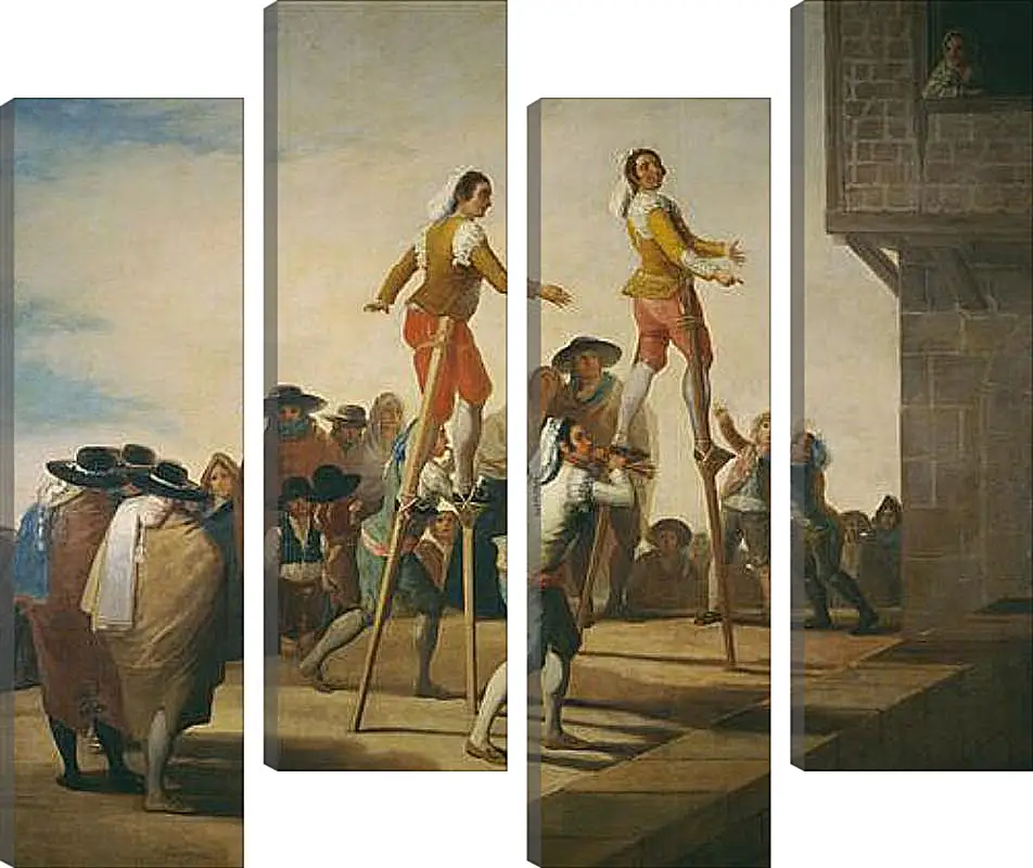 Модульная картина - Stilts. Франсиско Гойя
