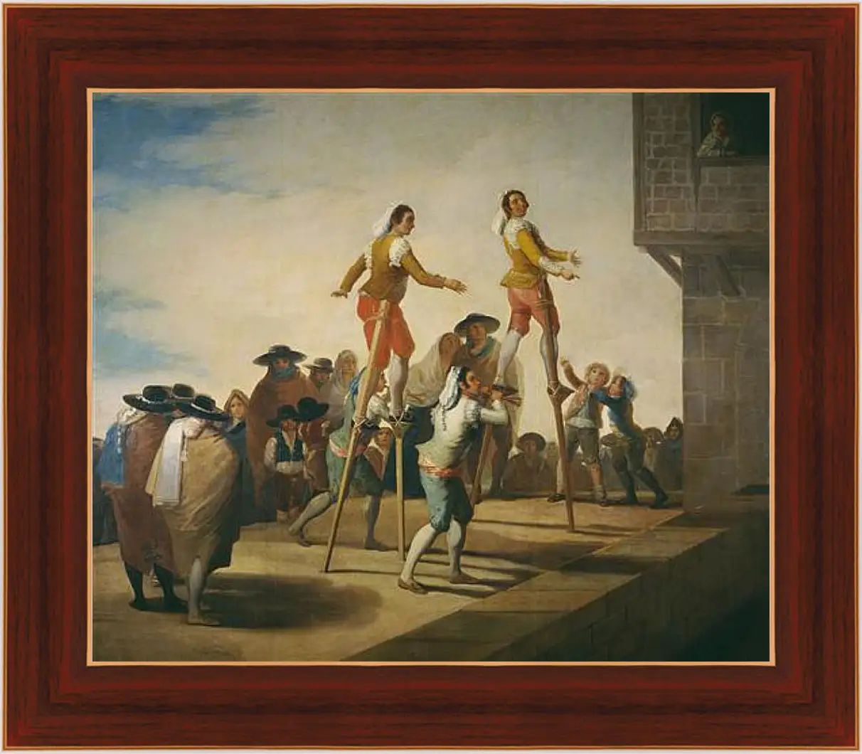 Картина в раме - Stilts. Франсиско Гойя