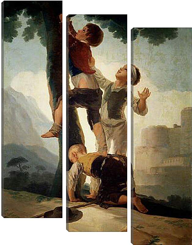 Модульная картина - Boys Climbing a Tree. Франсиско Гойя