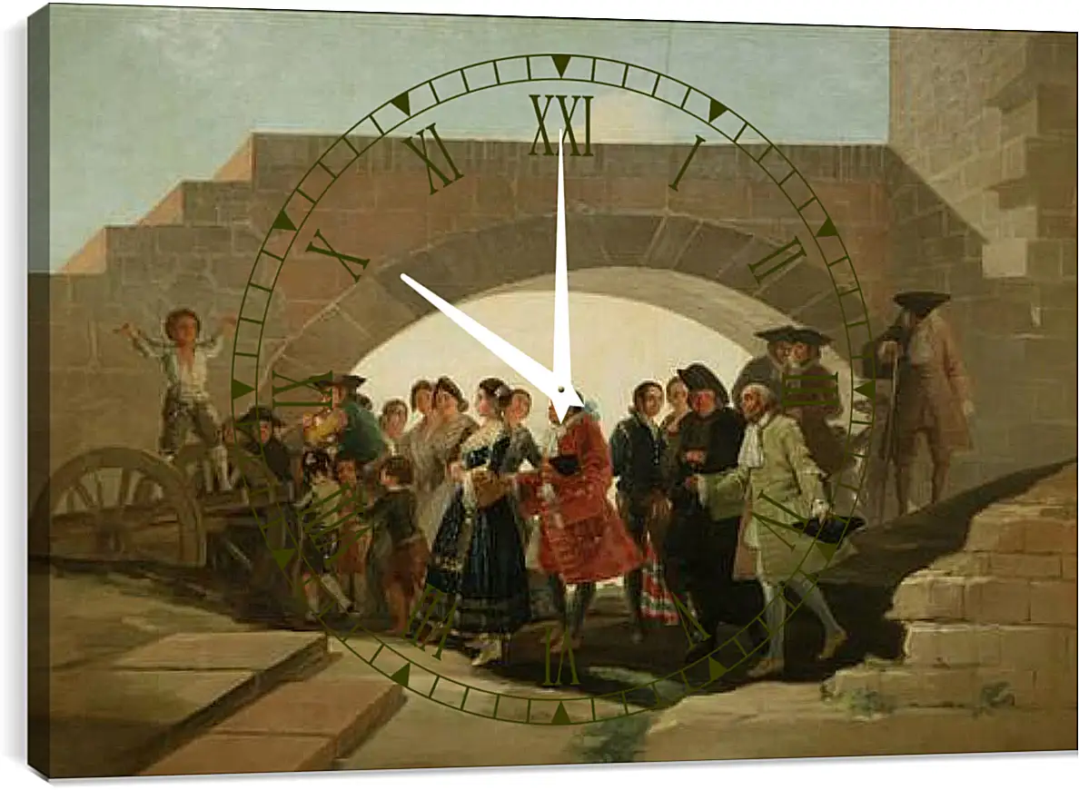 Часы картина - The Wedding. Франсиско Гойя