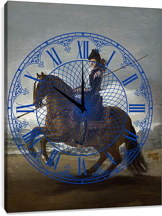 Часы картина - A Picador. Франсиско Гойя