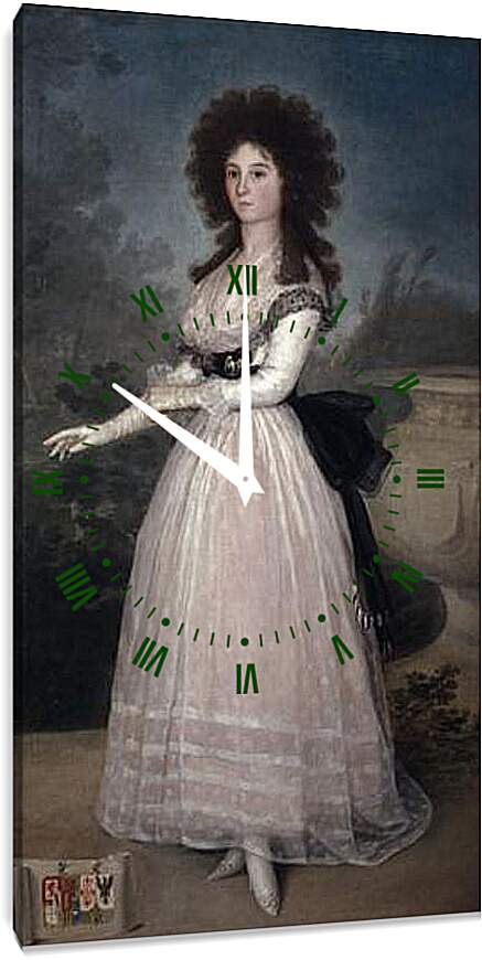 Часы картина - Tadea Arias de Enriquez. Франсиско Гойя