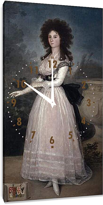 Часы картина - Tadea Arias de Enriquez. Франсиско Гойя