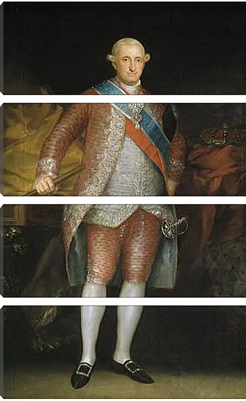 Модульная картина - Carlos IV. Франсиско Гойя