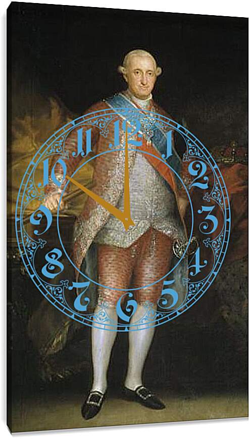 Часы картина - Carlos IV. Франсиско Гойя