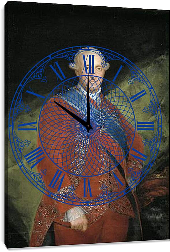 Часы картина - King Carlos 4 in Red. Франсиско Гойя