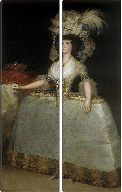 Модульная картина - Queen Maria Luisa with a Bustle. Франсиско Гойя