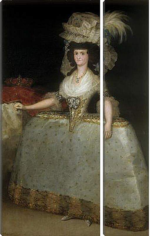 Модульная картина - Queen Maria Luisa with a Bustle. Франсиско Гойя