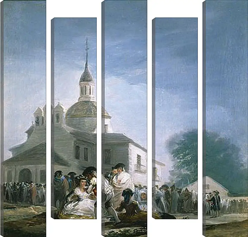 Модульная картина - Saint Isidores Day at the Saints Hermitage. Франсиско Гойя