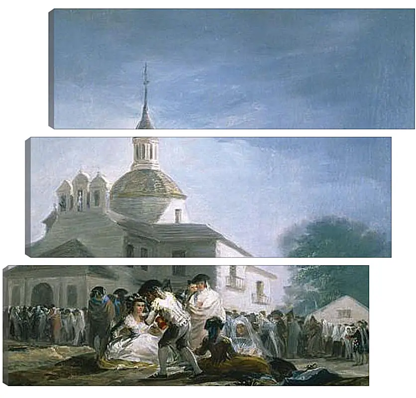 Модульная картина - Saint Isidores Day at the Saints Hermitage. Франсиско Гойя