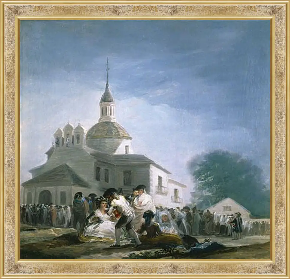 Картина в раме - Saint Isidores Day at the Saints Hermitage. Франсиско Гойя