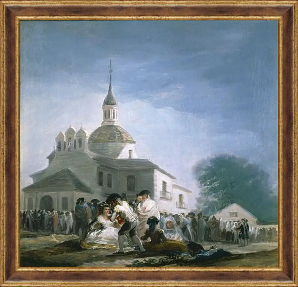 Картина в раме - Saint Isidores Day at the Saints Hermitage. Франсиско Гойя