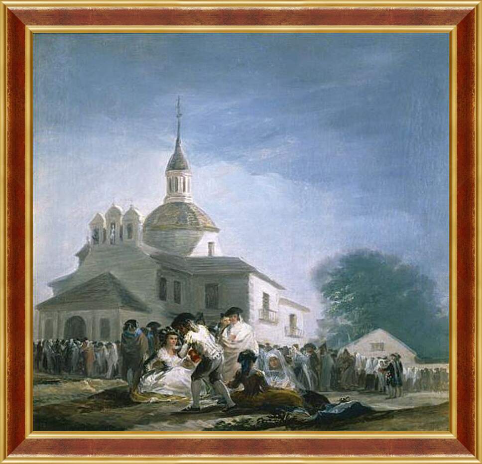 Картина в раме - Saint Isidores Day at the Saints Hermitage. Франсиско Гойя