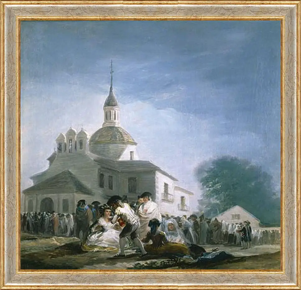 Картина в раме - Saint Isidores Day at the Saints Hermitage. Франсиско Гойя