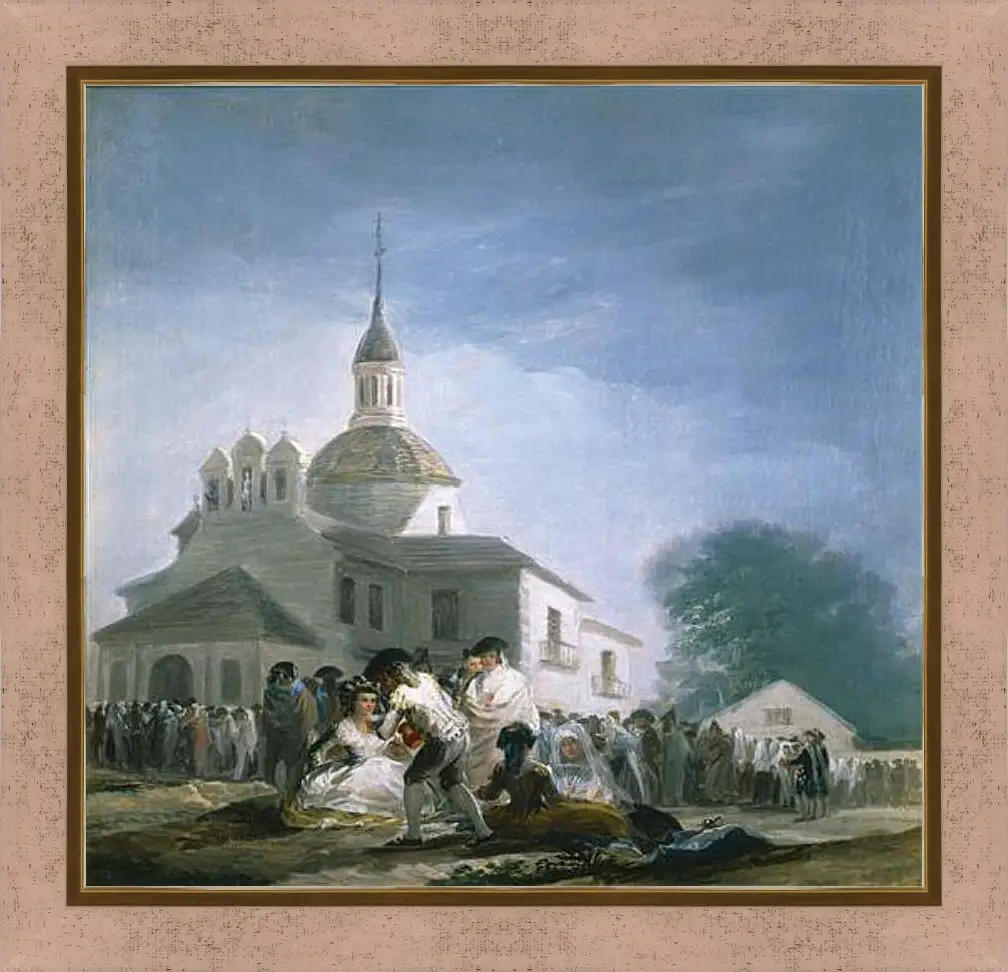 Картина в раме - Saint Isidores Day at the Saints Hermitage. Франсиско Гойя