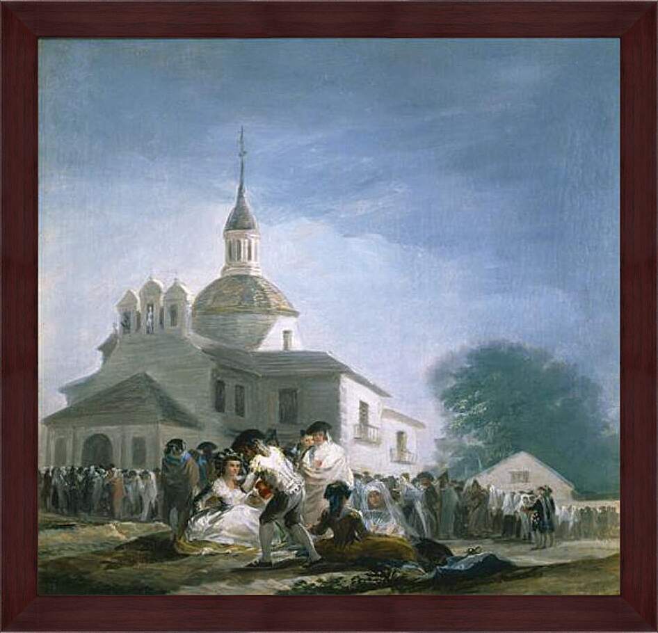 Картина в раме - Saint Isidores Day at the Saints Hermitage. Франсиско Гойя