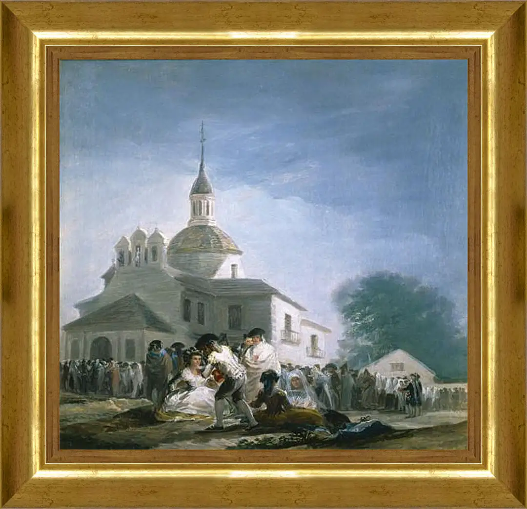 Картина в раме - Saint Isidores Day at the Saints Hermitage. Франсиско Гойя