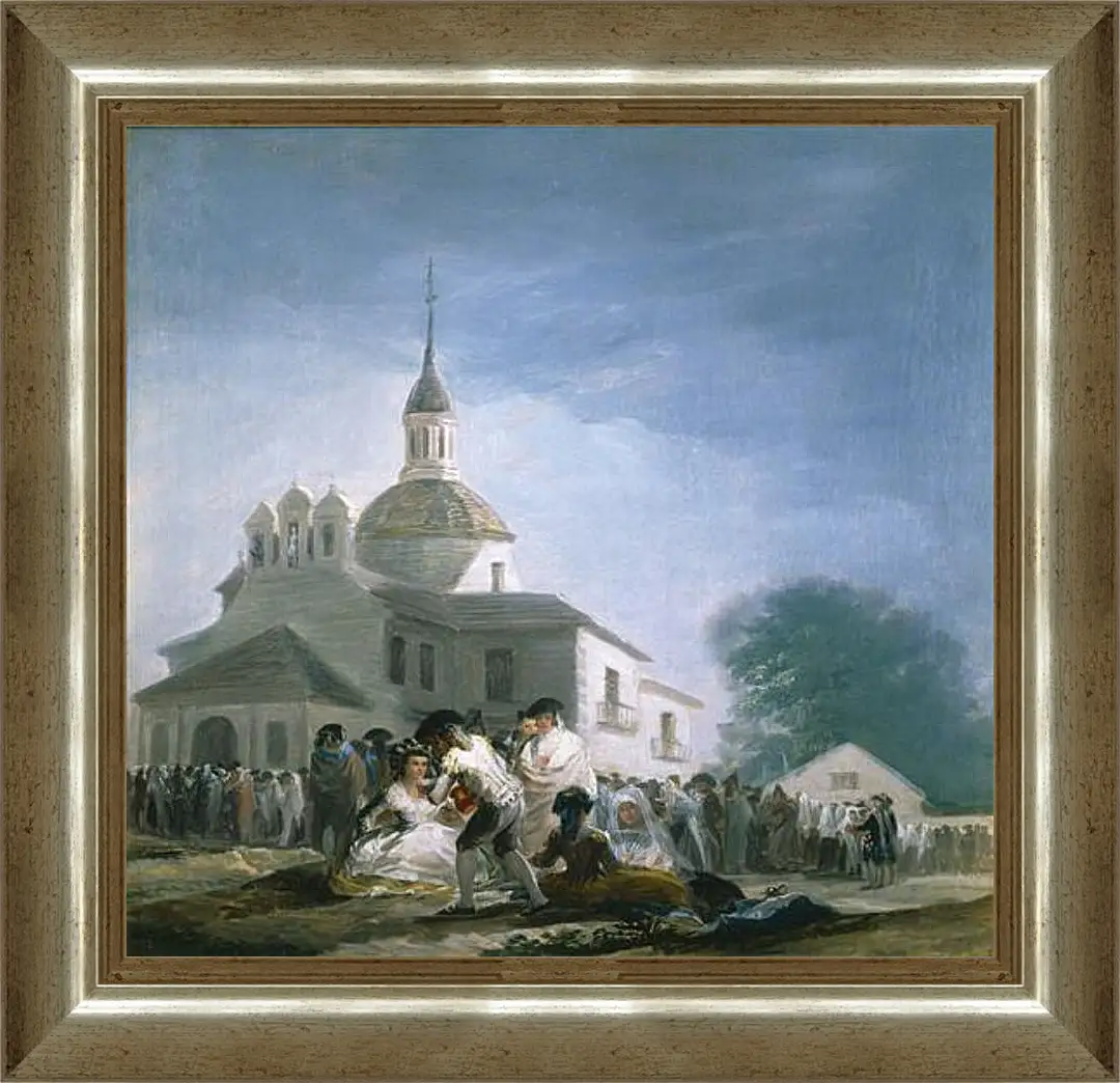 Картина в раме - Saint Isidores Day at the Saints Hermitage. Франсиско Гойя