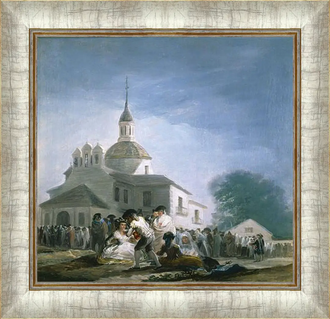 Картина в раме - Saint Isidores Day at the Saints Hermitage. Франсиско Гойя